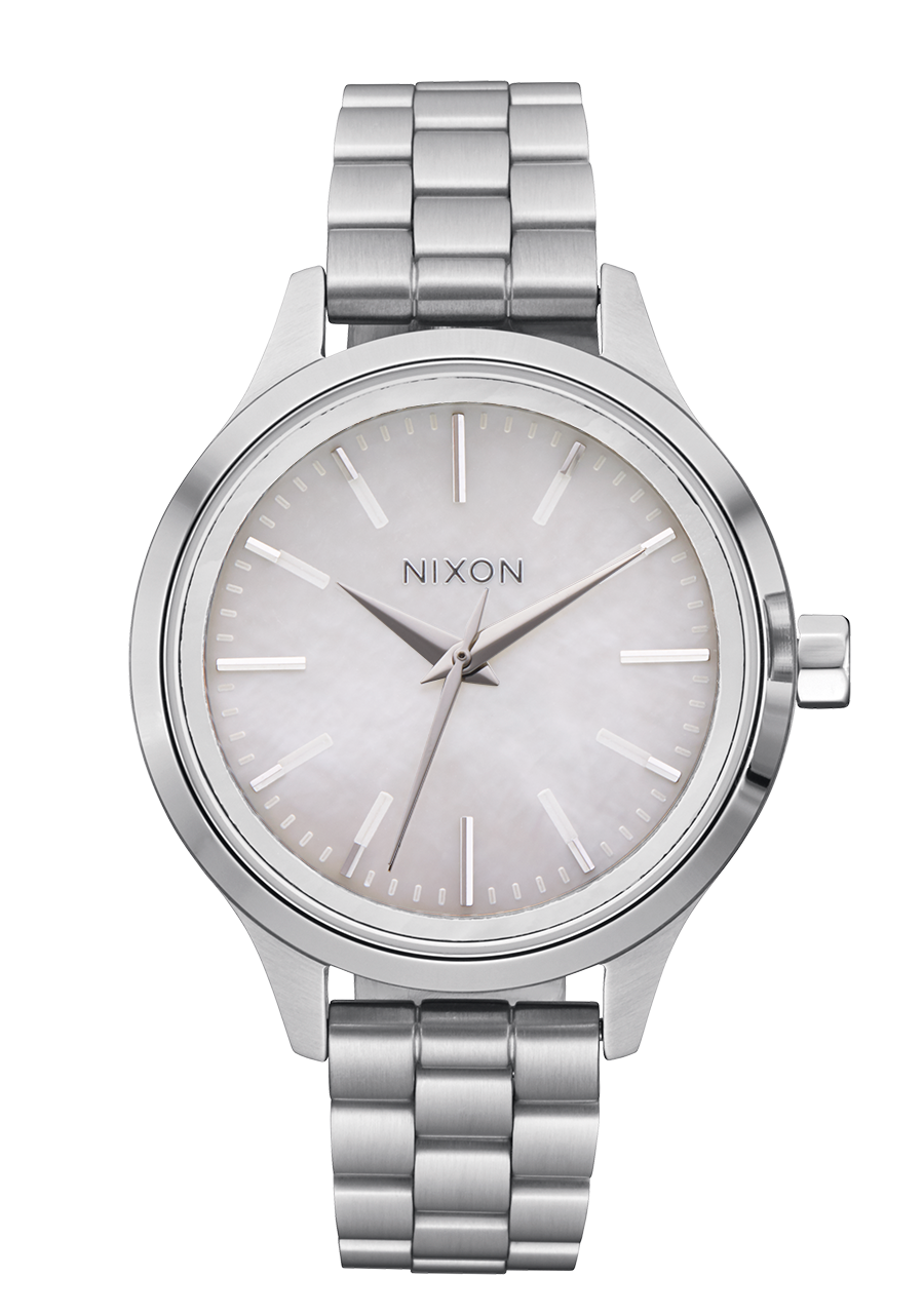 Nixon Optimist Stainless Steel Silver Dial Womens Watch A1342-5088-00