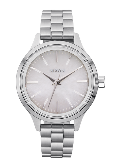 Nixon Optimist Stainless Steel Silver Dial Womens Watch A1342-5088-00