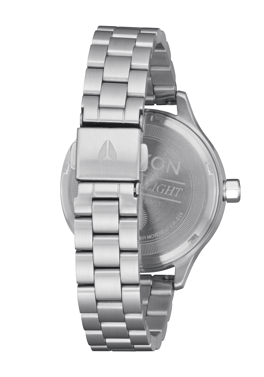 Nixon Optimist Stainless Steel Silver Dial Womens Watch A1342-5088-00