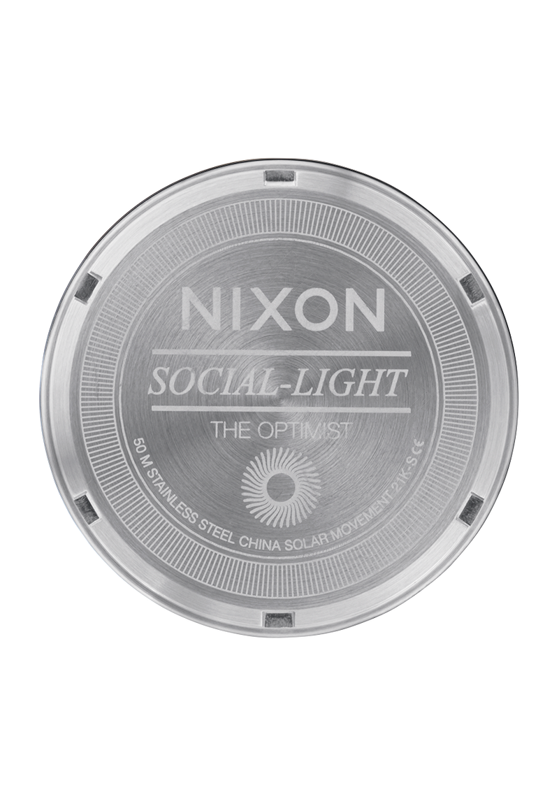 Nixon Optimist Stainless Steel Silver Dial Womens Watch A1342-5088-00