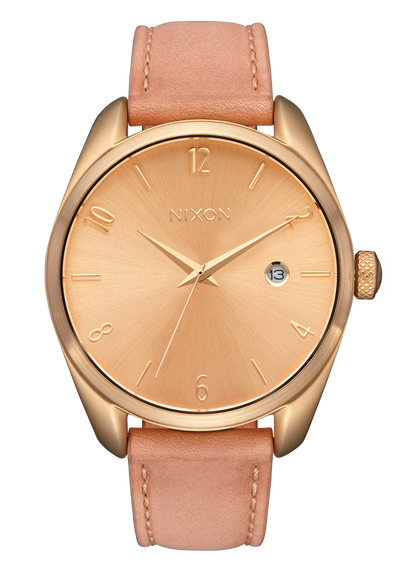 Nixon Thalia Leather Gold Dial Womens Watch A1343-5085-00