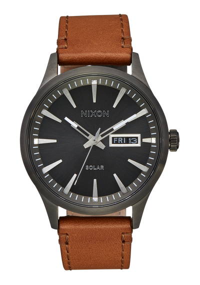Nixon leather strap watch clearance