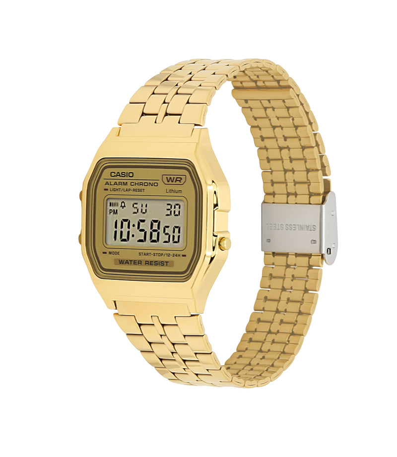 Casio Vintage Digital Gold Stainless Steel Watch A158WETG-9A