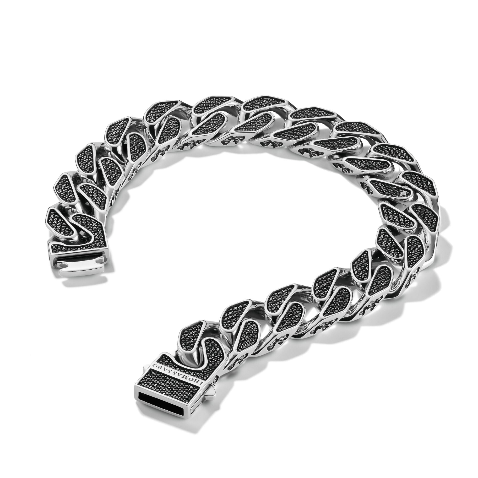 THOMAS SABO Black PavÃ© Bracelet Rebel Icons