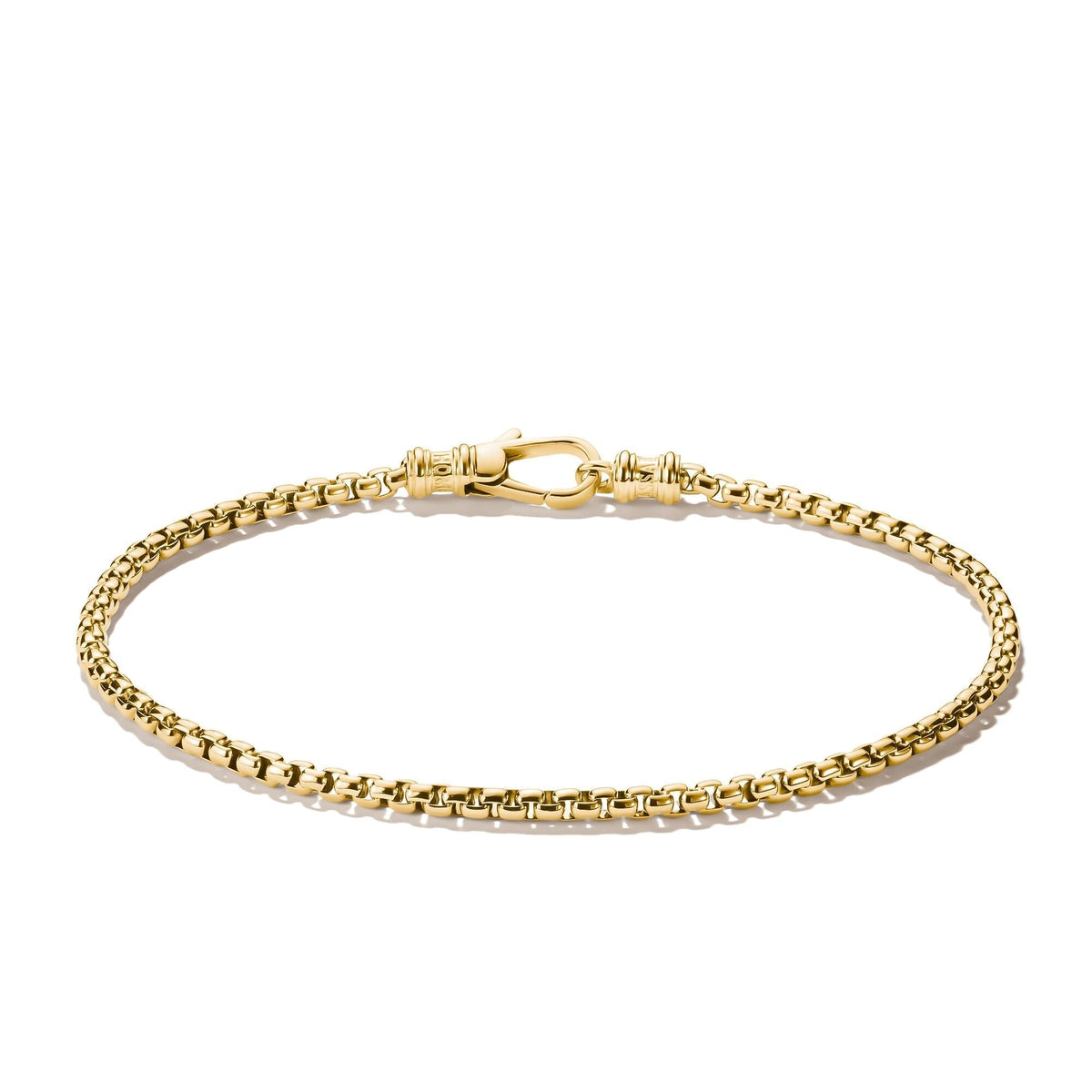 Thomas Sabo Gold-Tone Stainless Steel Box Chain Bracelet 2.7mm TA2249SY-16 front packshot