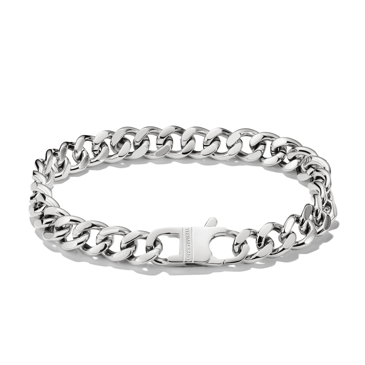 Thomas Sabo Stainless Steel Curb Chain Bracelet 9mm TA2252S-18 front packshot