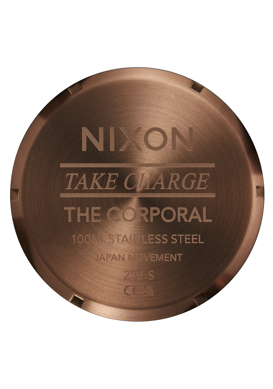 Nixon Corporal Stainless Steel Chocolate / Dark Roast Watch A346-5253-00