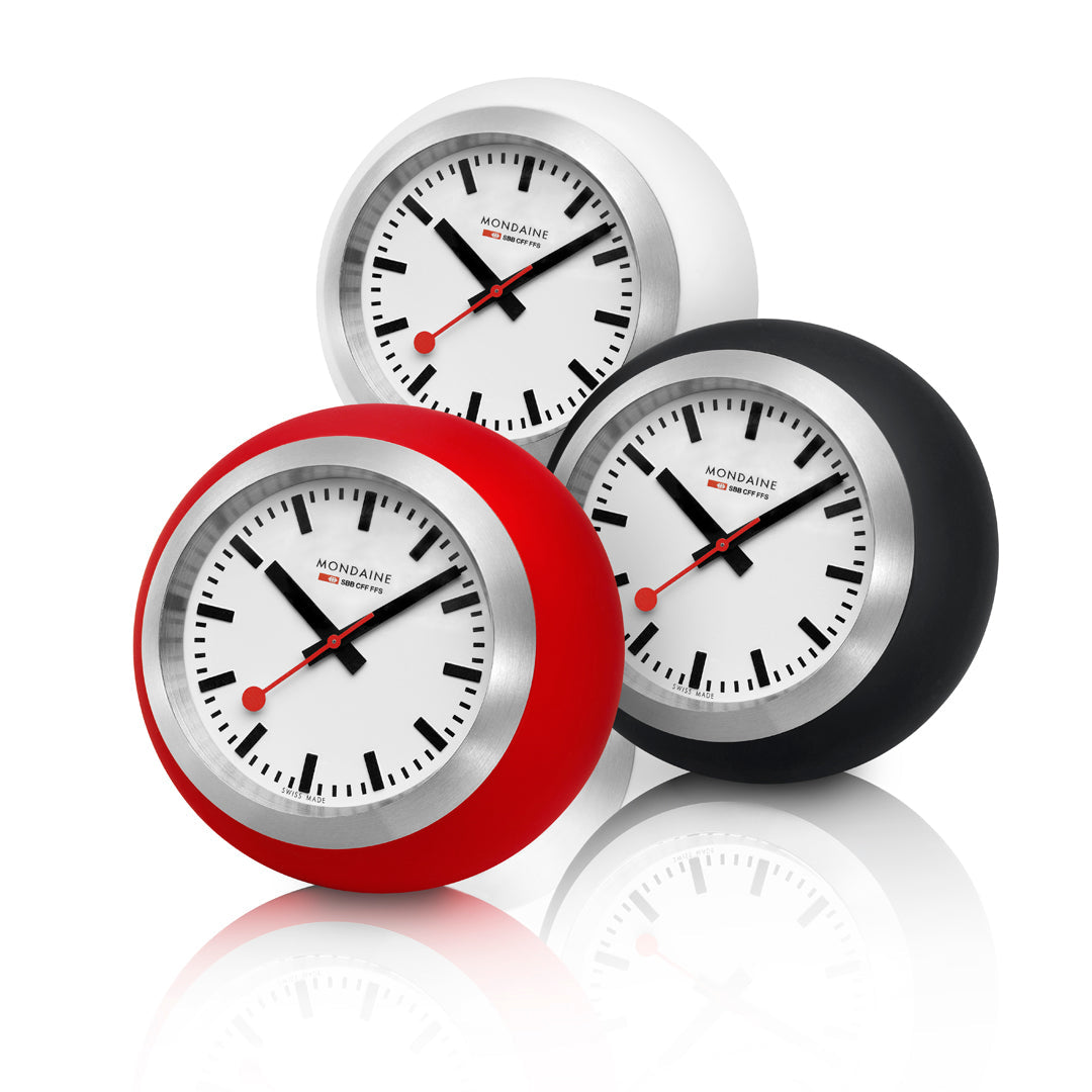 Mondaine Official Swiss Railways Globe Clock 6cm White A660.30335.16SBA