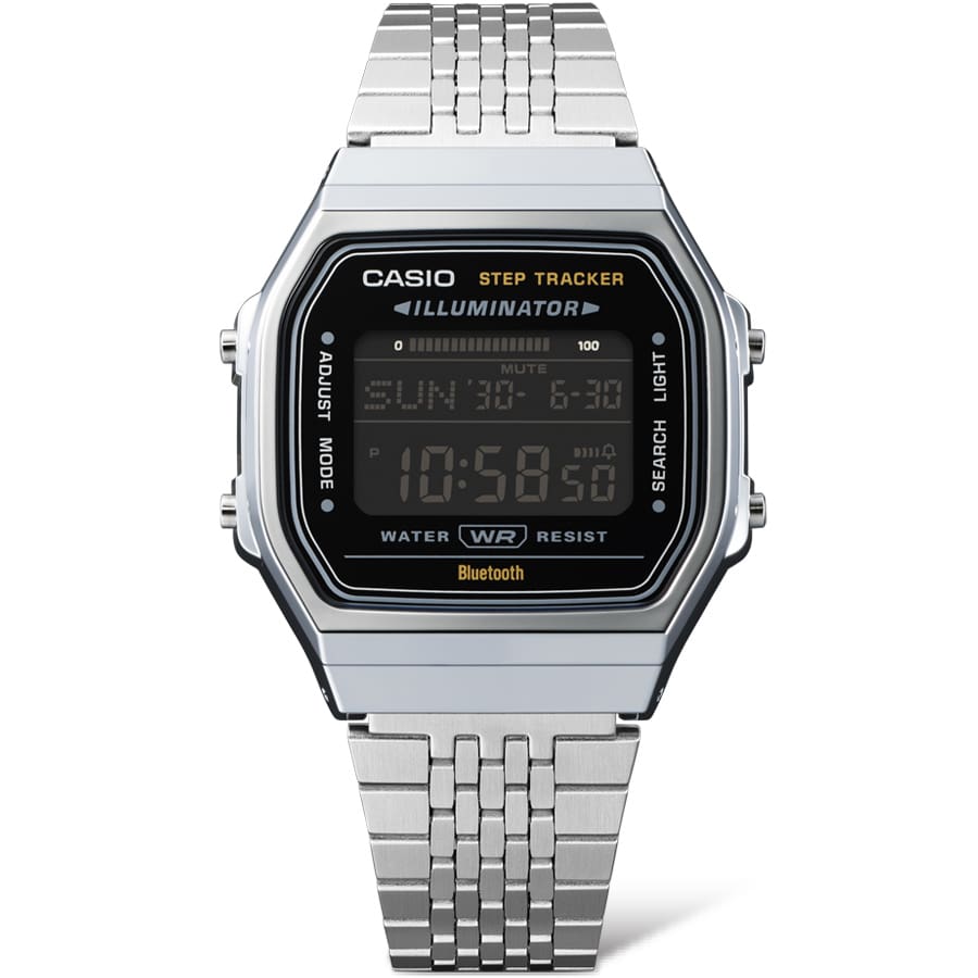 Casio Vintage Silver Stainless Steel Watch ABL100WE-1B