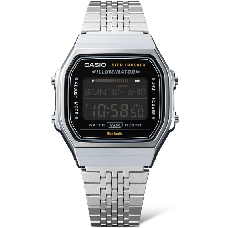 Casio Vintage Silver Stainless Steel Watch ABL100WE-1B