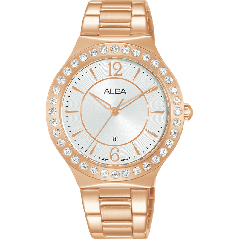 Alba Fashion Analogue Stainless Steel Silver Dial Watch AH7Z88X1