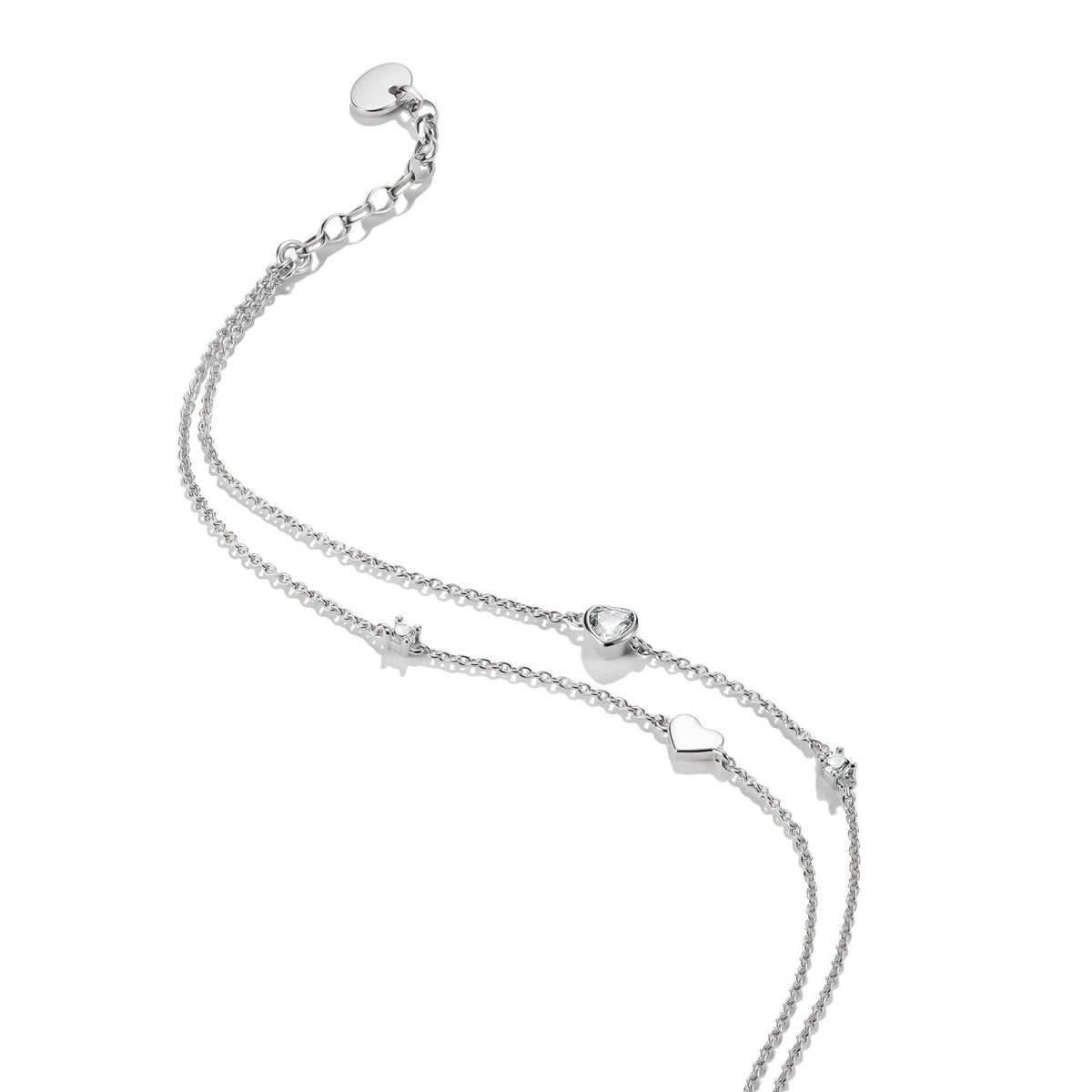 Thomas Sabo Anklet hearts with zirconia