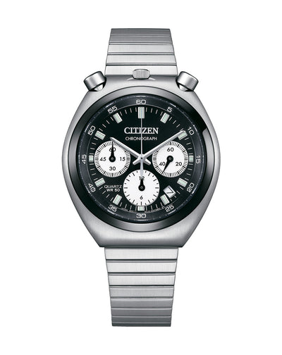 Citizen Bullhead Stainless Steel Black Dial Watch AN3660 81E Watch Direct