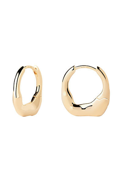 PDPAOLA Mini Magma Hoop Earrings