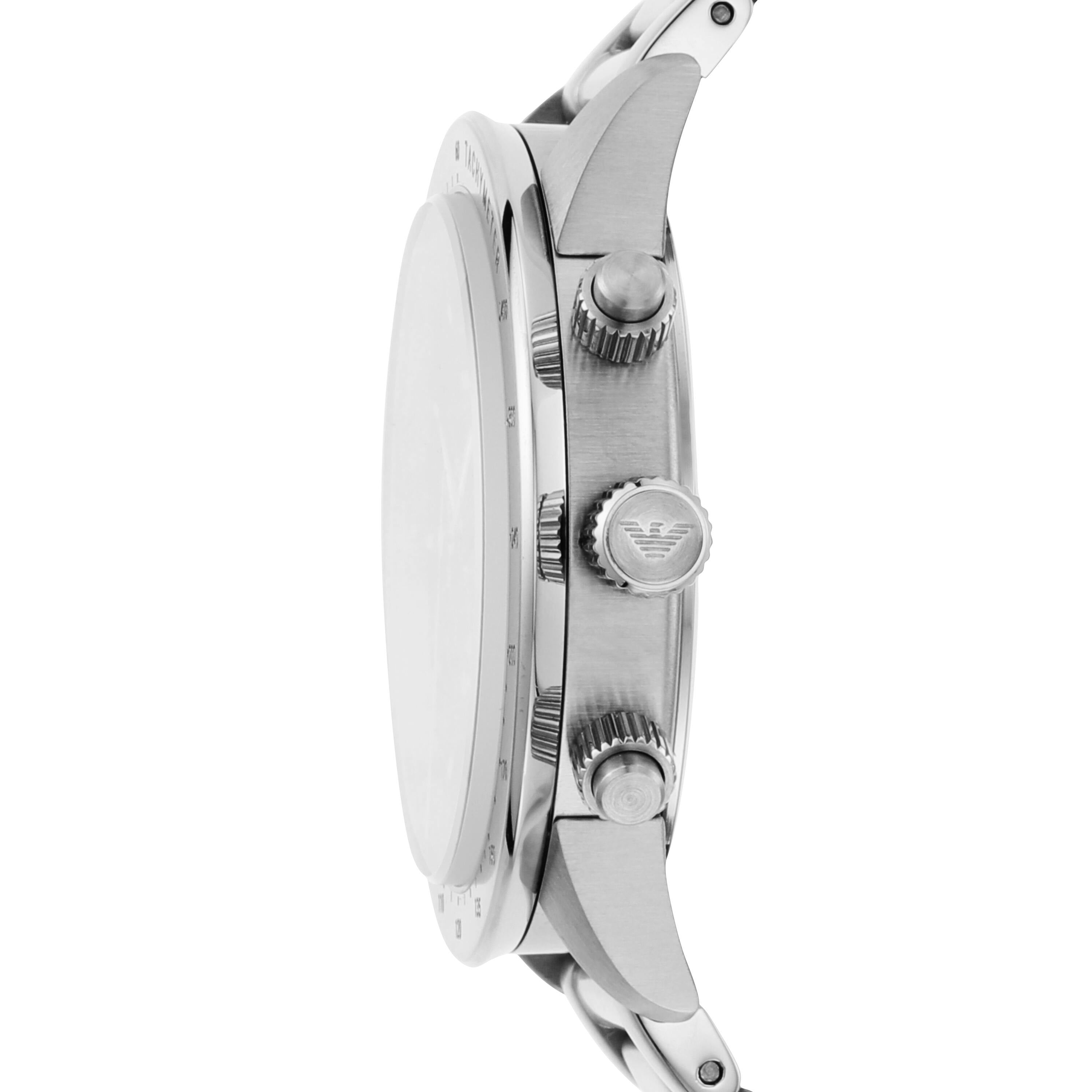 Emporio Armani Black Dial Stainless Steel Watch AR11241