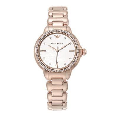 Emporio Armani Women's Sustainable Rose Gold Watch AR11523