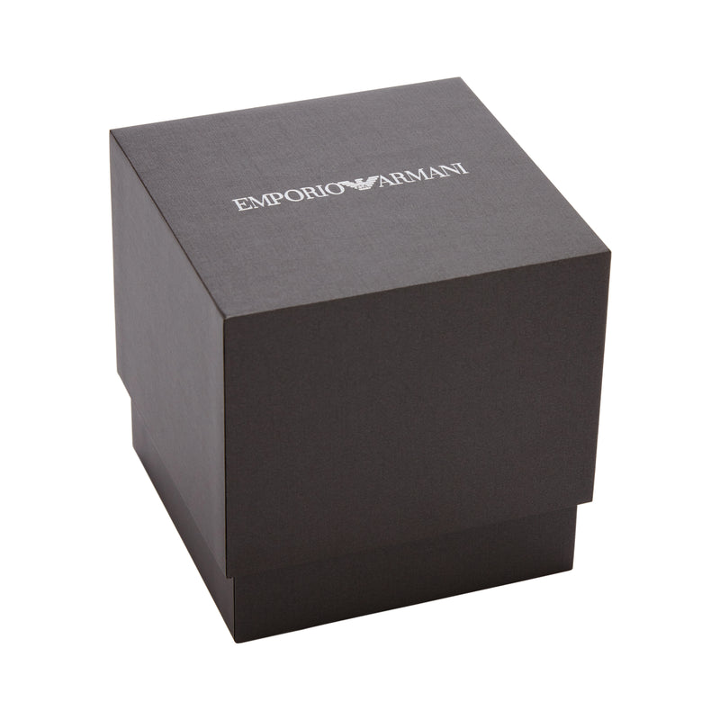 Emporio Armani Three-Hand Date White Dial Stainless Steel Watch AR11599