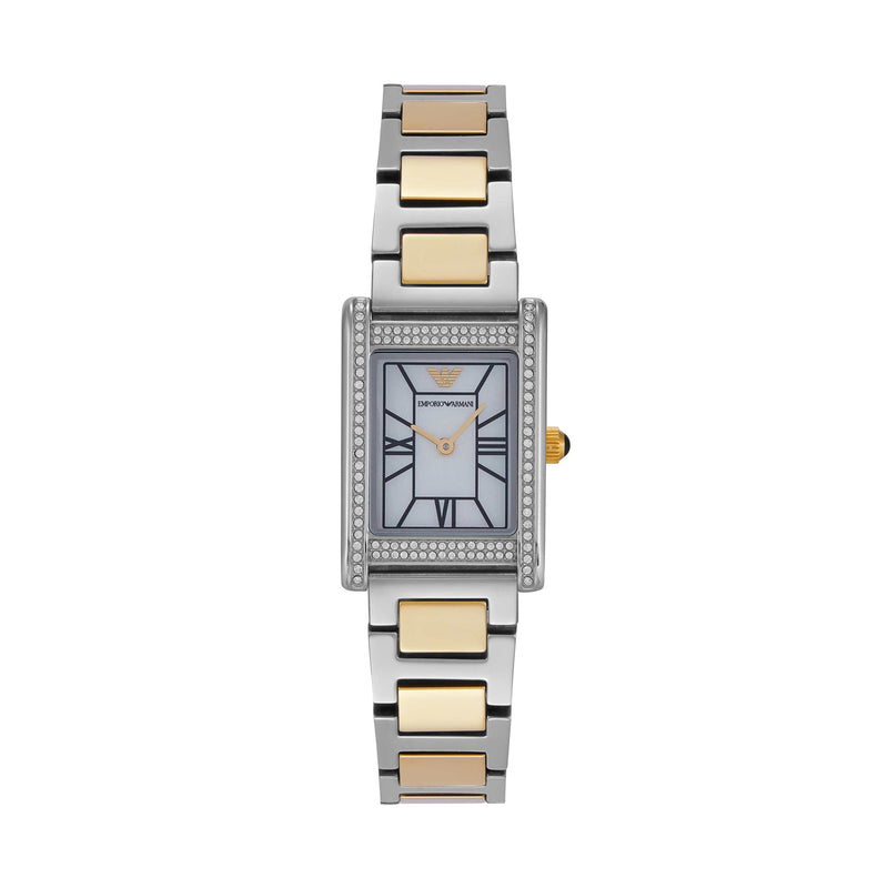 Emporio Armani 指针式双色不锈钢手表 AR11642