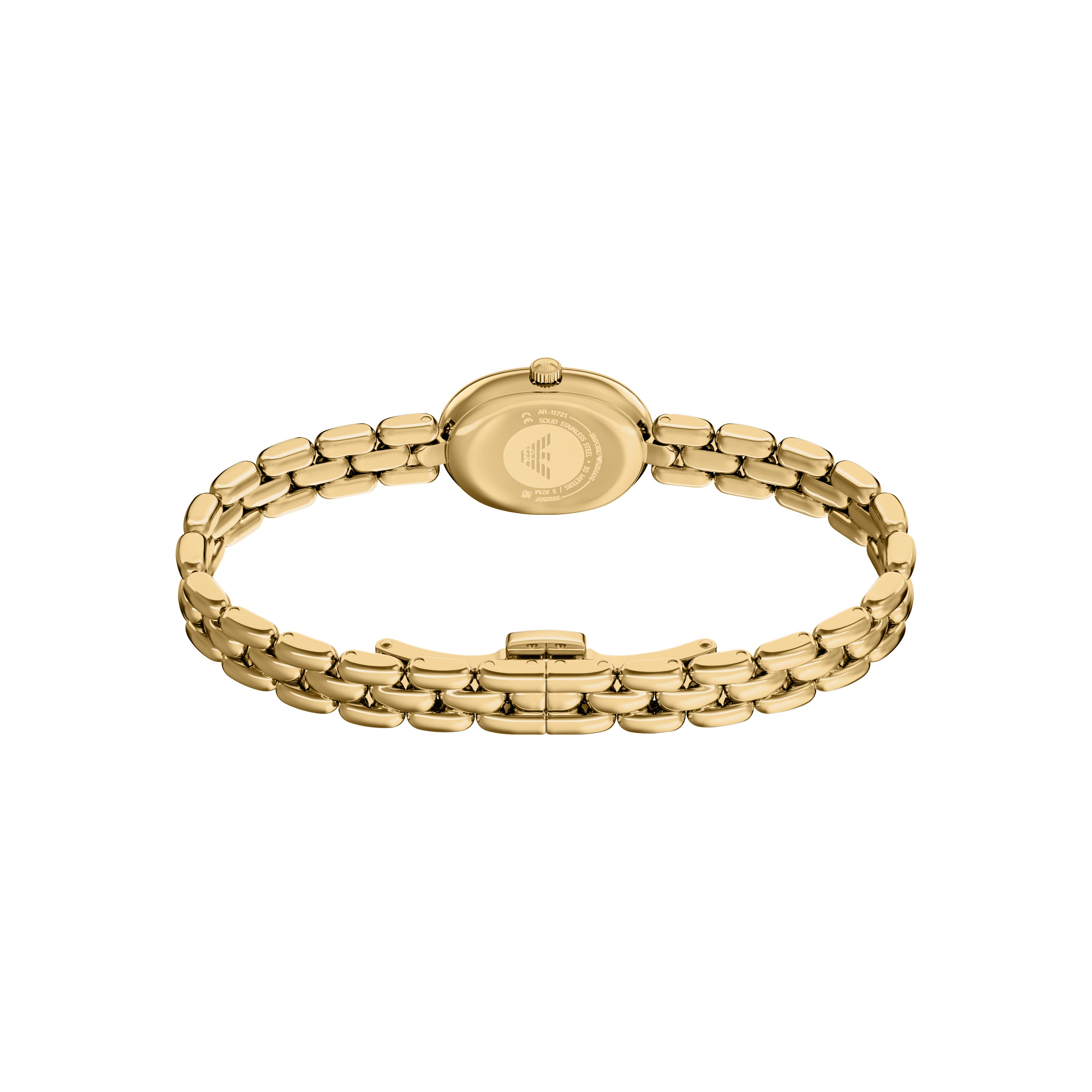 Emporio Armani Two Hand Gold Stainless Steel Watch AR11721