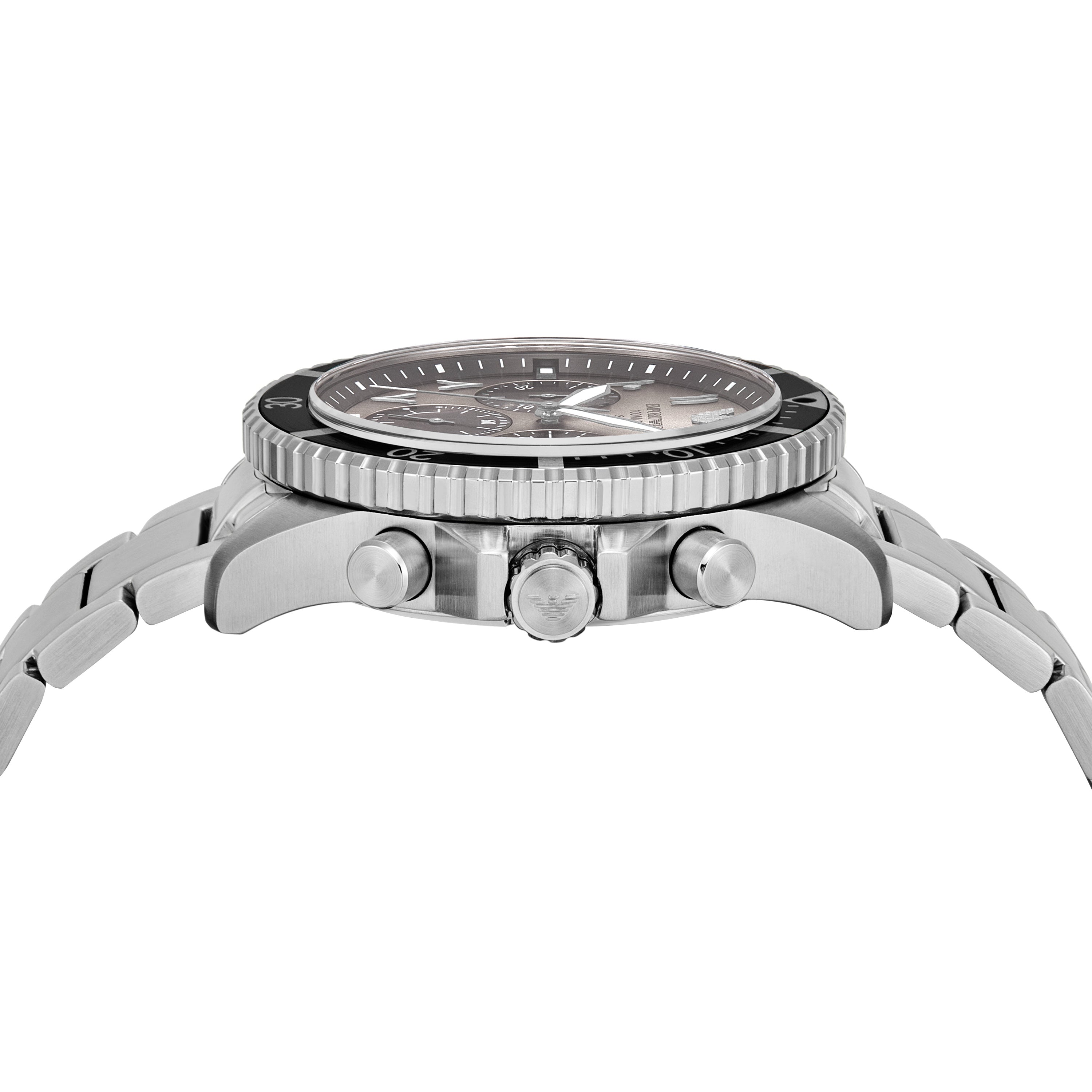 Emporio Armani World Explorer Solar Powered Stainless Steel Watch AR11722