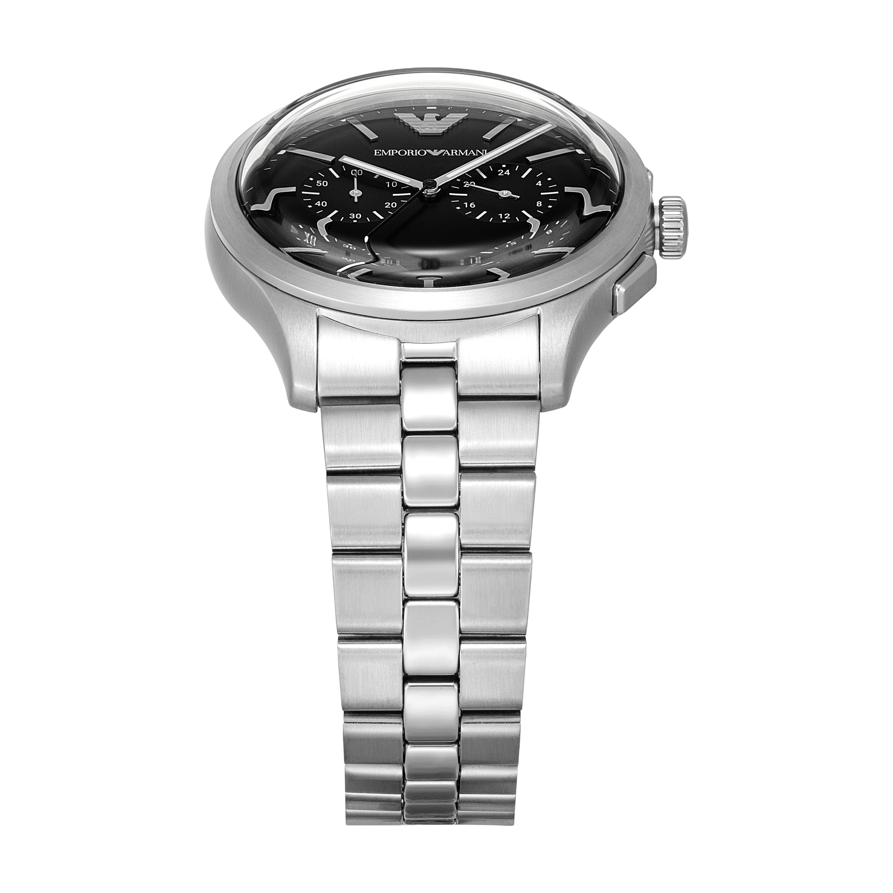 Emporio Armani Black Dial Stainless Steel Watch AR11732