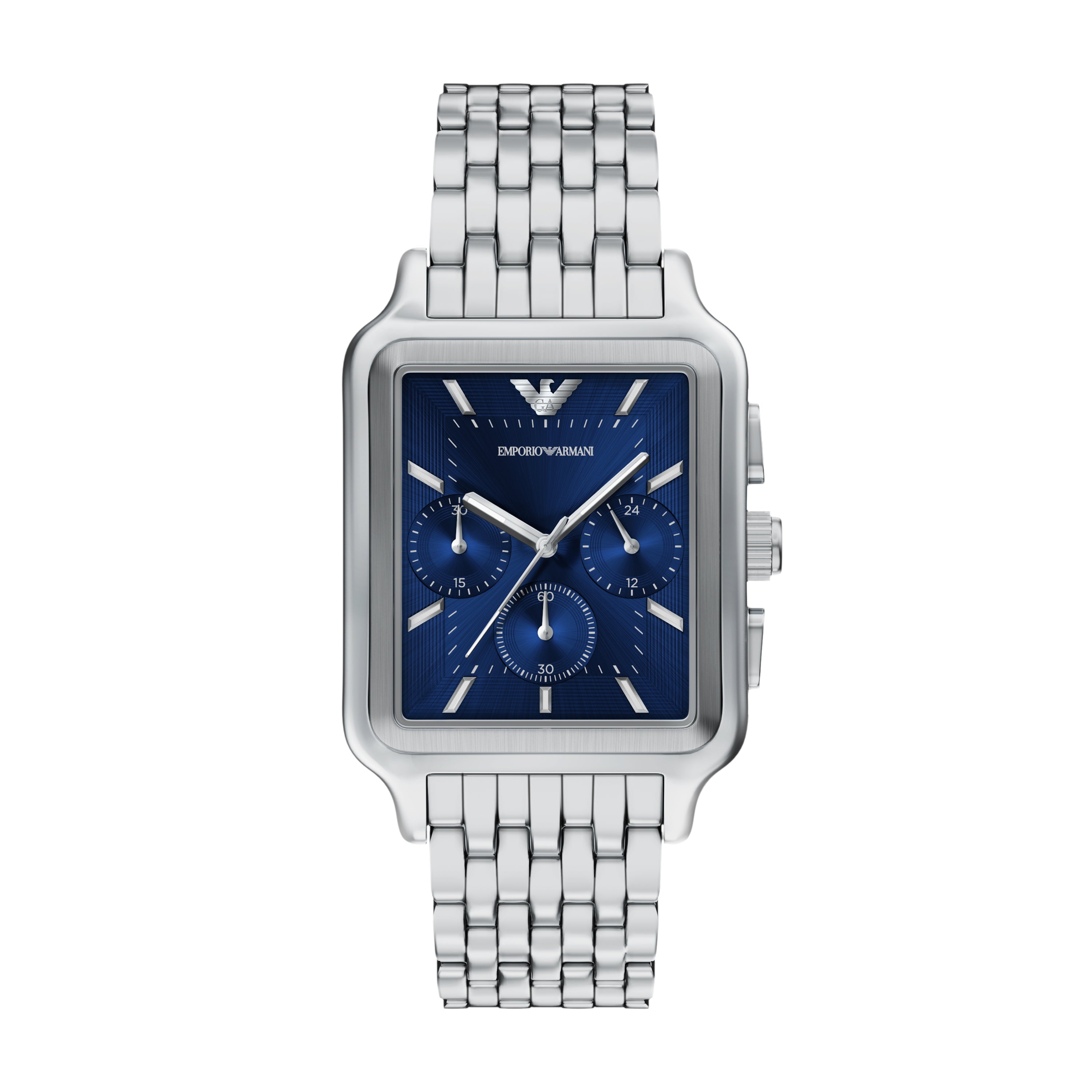 Emporio Armani Blue Dial Stainless Steel Watch AR11750