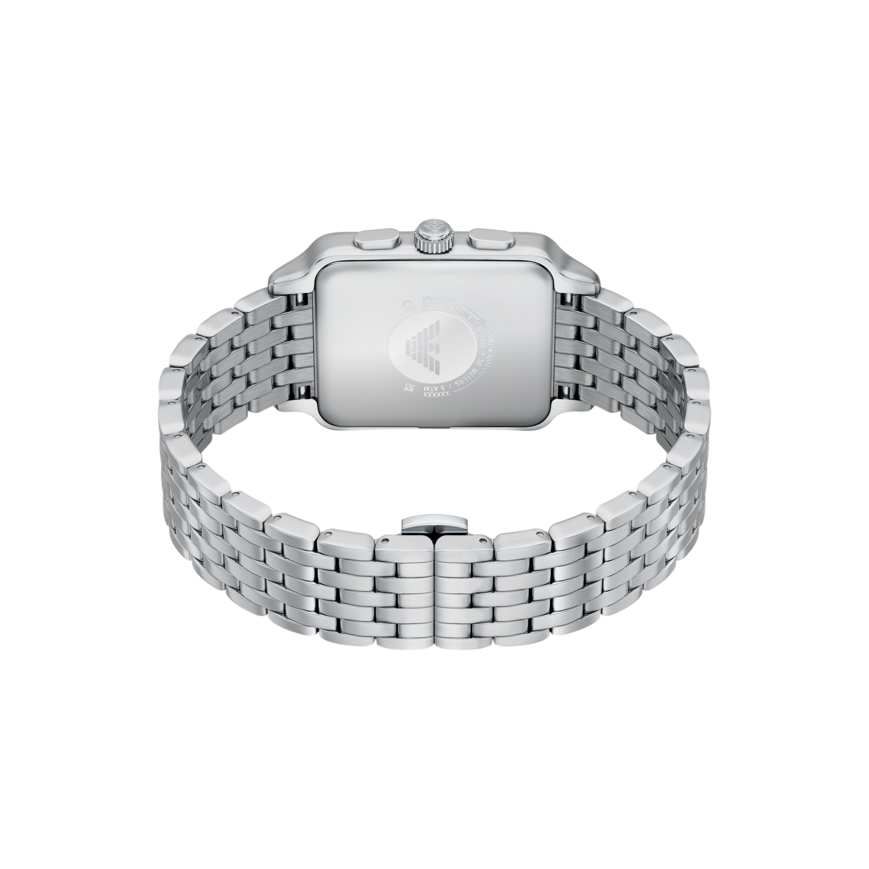 Emporio Armani Black Dial Stainless Steel Watch AR11751