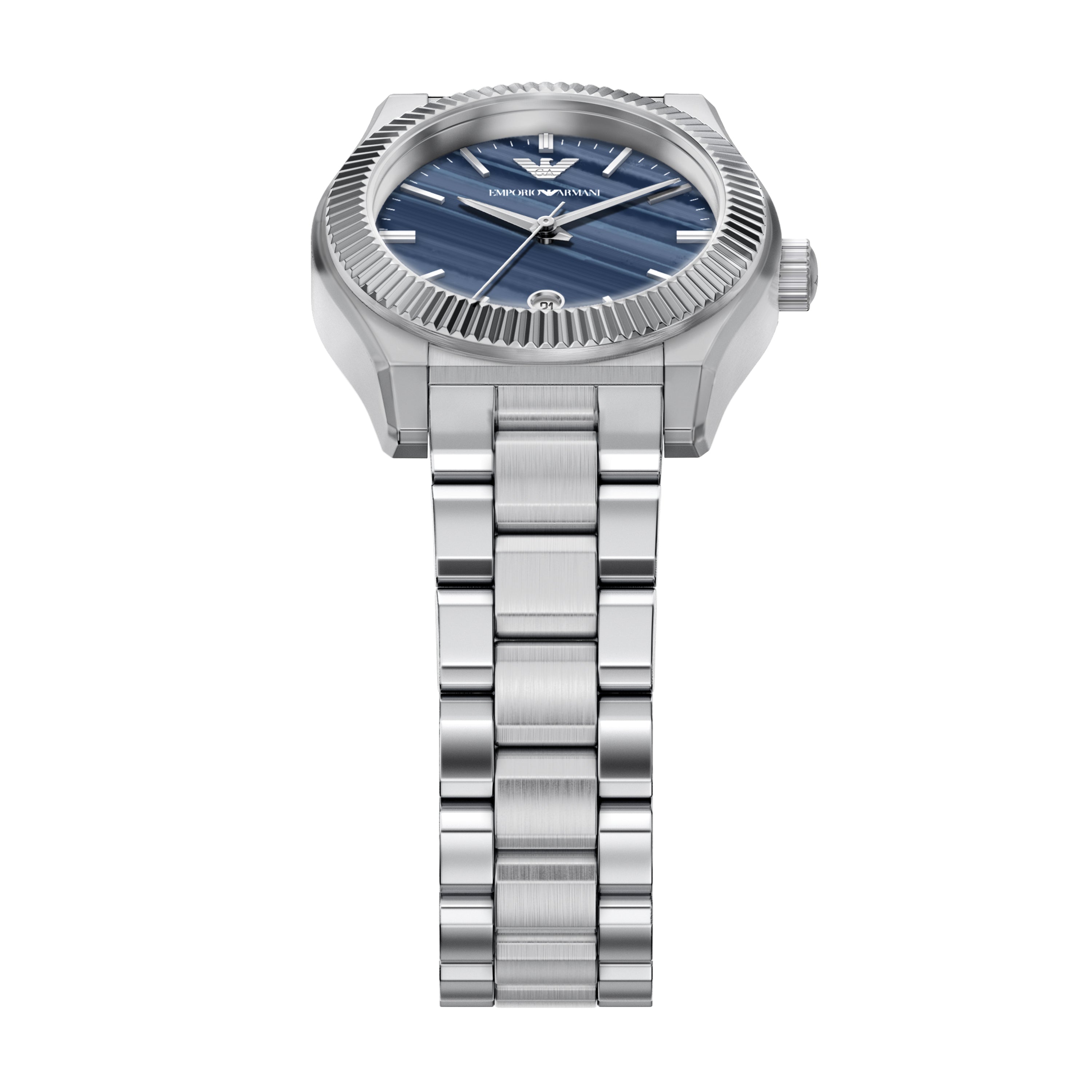 Emporio Armani Blue Dial Stainless Steel Watch AR11760