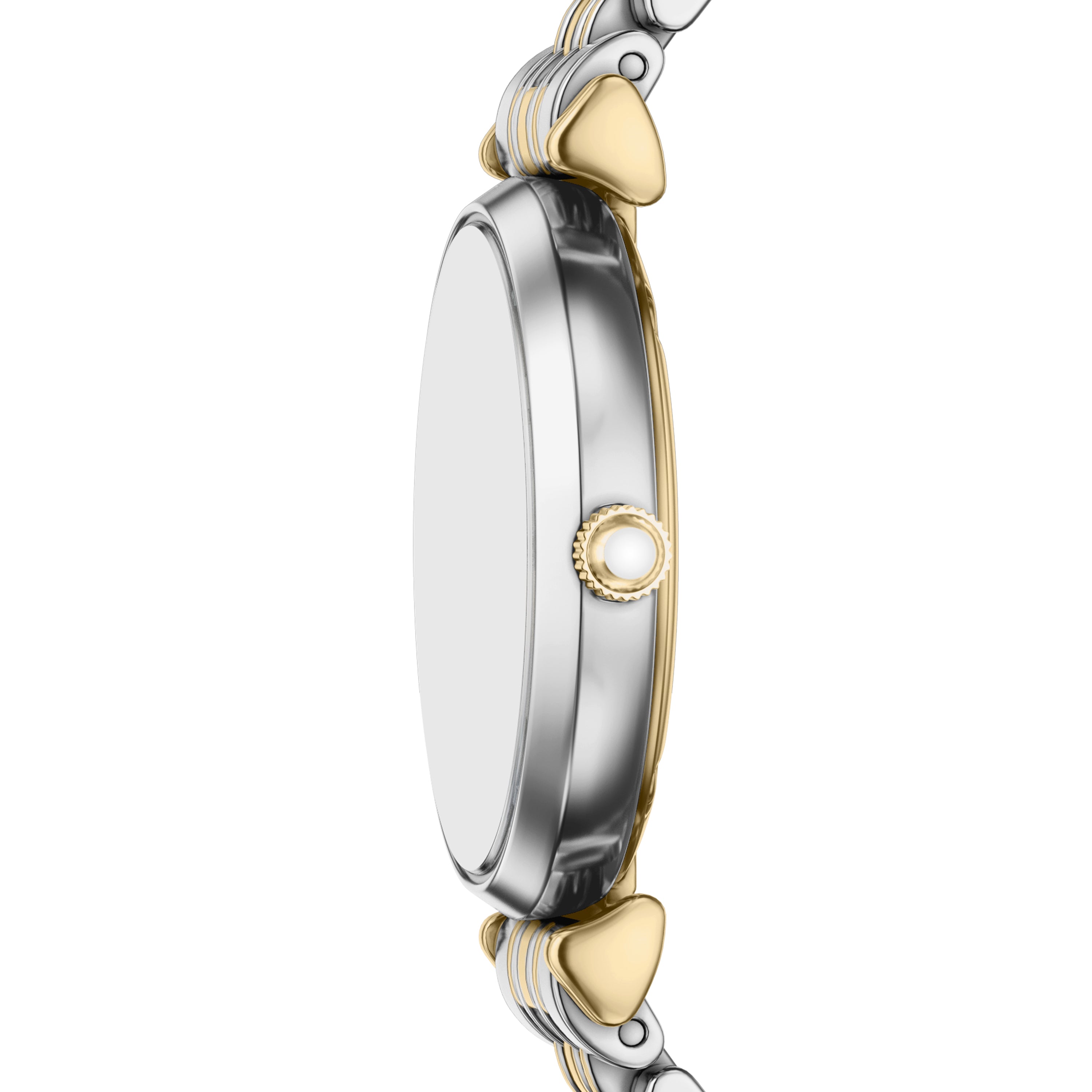 Emporio Armani Two-Tone Stainless Steel Brown Dial Women's Watch AR11769