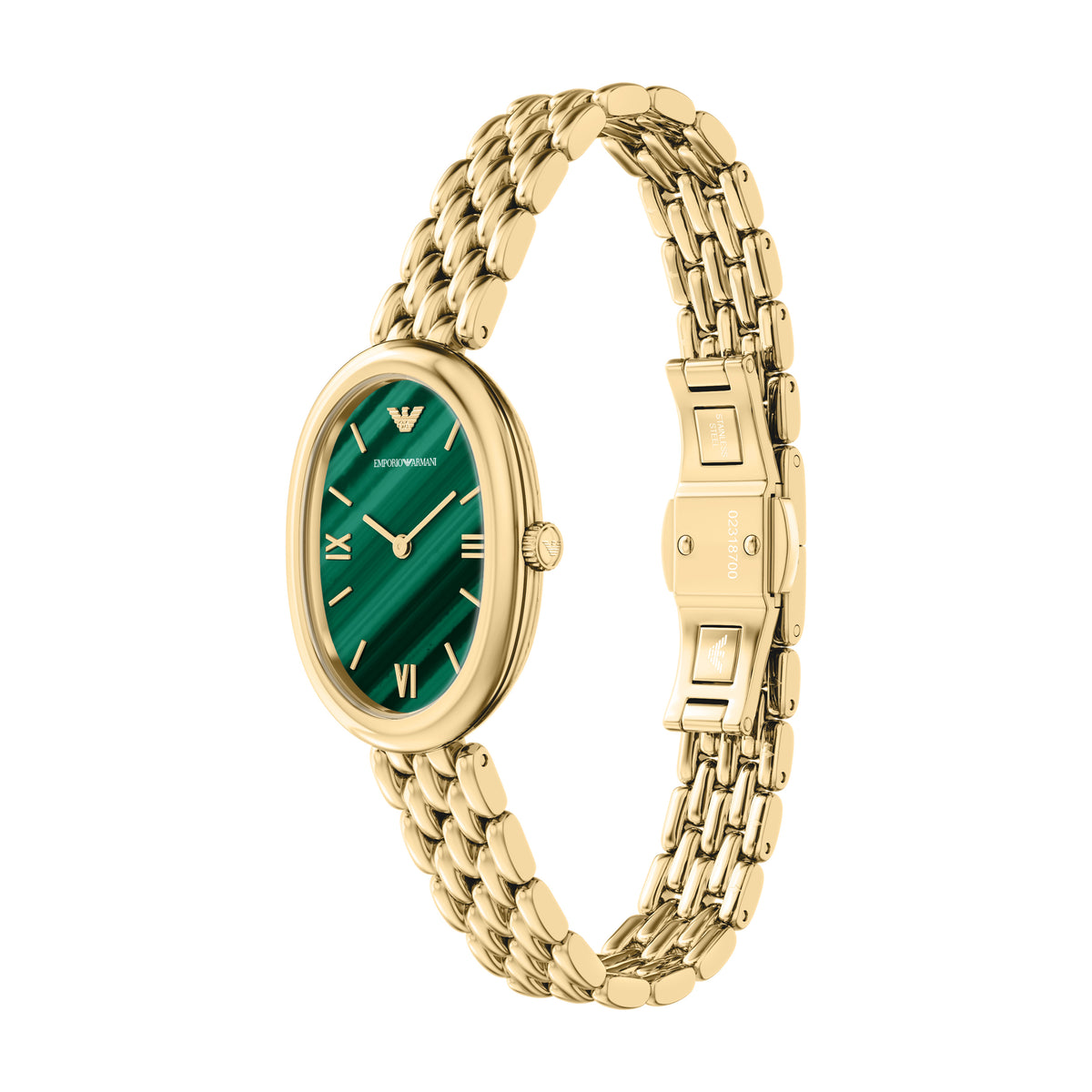 Emporio Armani Sinfonia Malachite AR11842 angled view