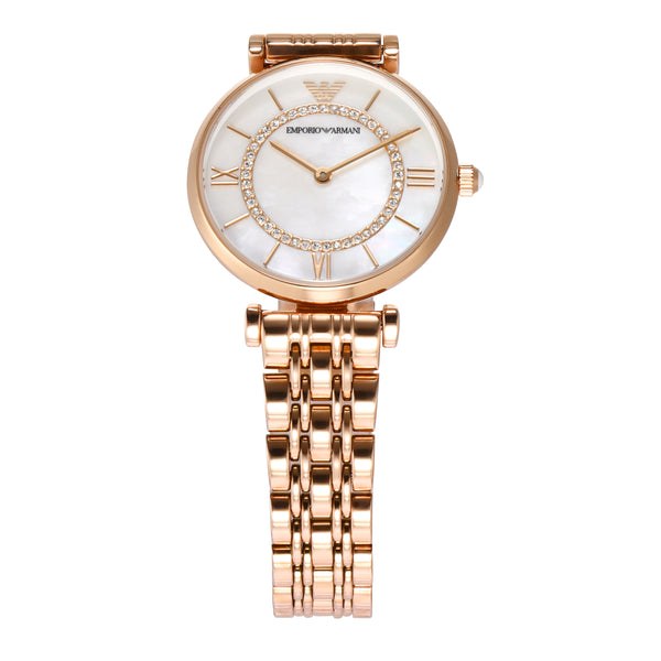 Emporio Armani Luxurious Rose Gold Stainless Steel Women's Watch AR1909