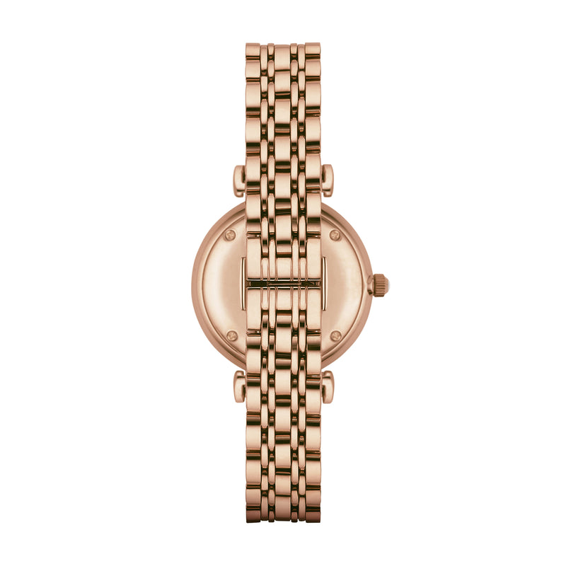 Emporio Armani Luxurious Rose Gold Stainless Steel Women's Watch AR1909