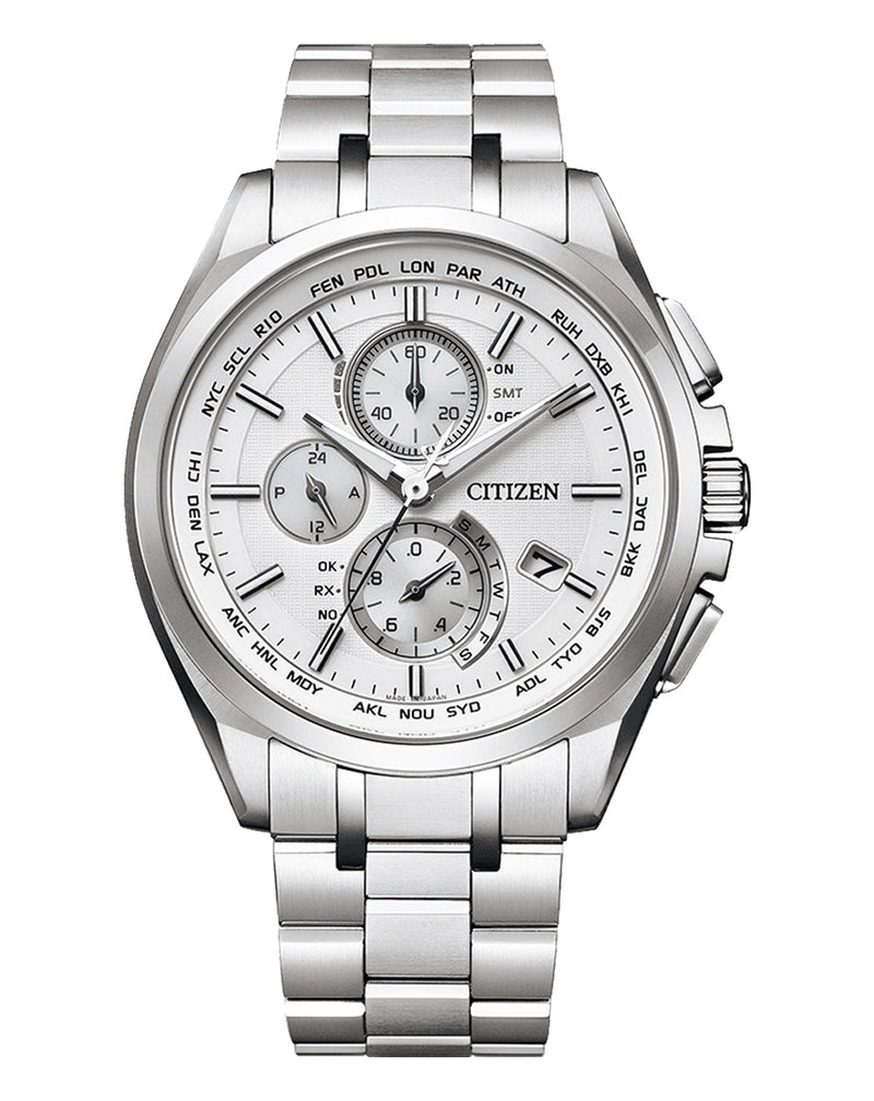 Citizen Attesa Radio Controlled Eco-Drive Titanium Watch AT8040-57A