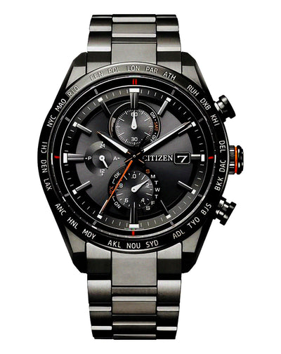 Citizen Attesa Radio Controlled Eco Drive Titanium Watch AT8185 62E Watch Direct