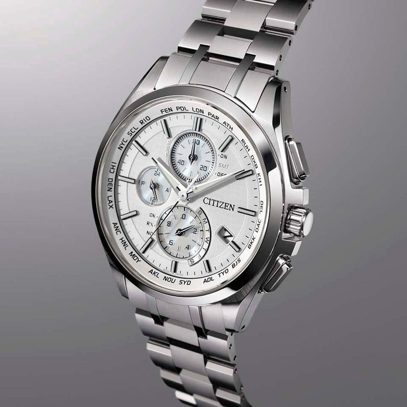 Citizen Attesa Radio Controlled Eco-Drive Titanium Watch AT8040-57A – Watch  Direct