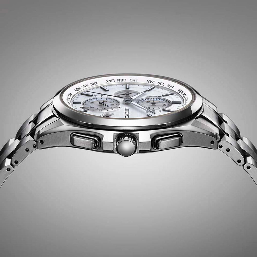 Citizen Attesa Radio Controlled Eco-Drive Titanium Watch AT8040-57A – Watch  Direct