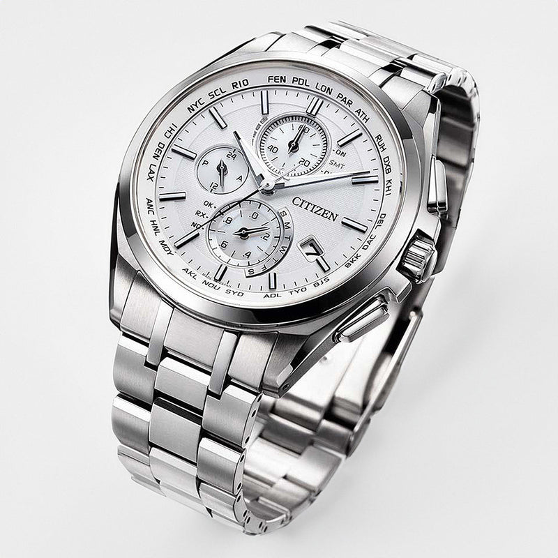 Citizen Attesa Radio Controlled Eco-Drive Titanium Watch AT8040-57A