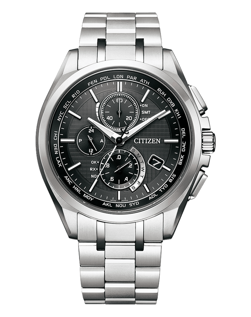 Citizen Attesa Radio Controlled Eco-Drive Titanium Watch AT8040-57E