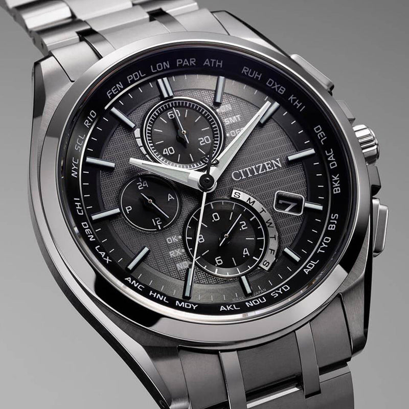 Citizen Attesa Radio Controlled Eco-Drive Titanium Watch AT8040-57E