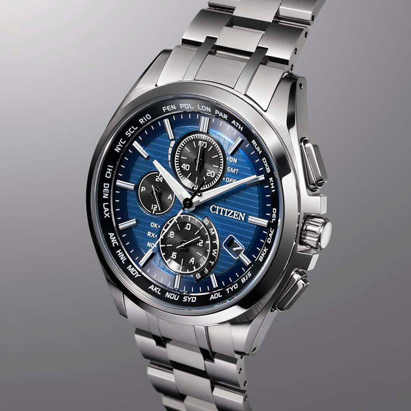 Citizen Attesa Radio Controlled Eco-Drive Titanium Watch AT8040-57L