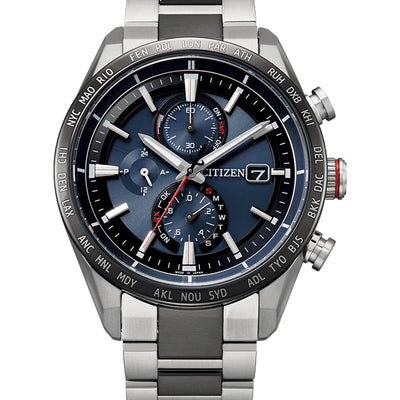Citizen Attesa Radio Controlled Eco-Drive Titanium Watch AT8186-51L – Watch  Direct