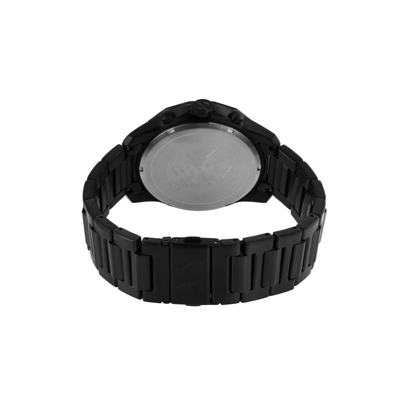 Armani AX1722 黑色不锈钢计时手表