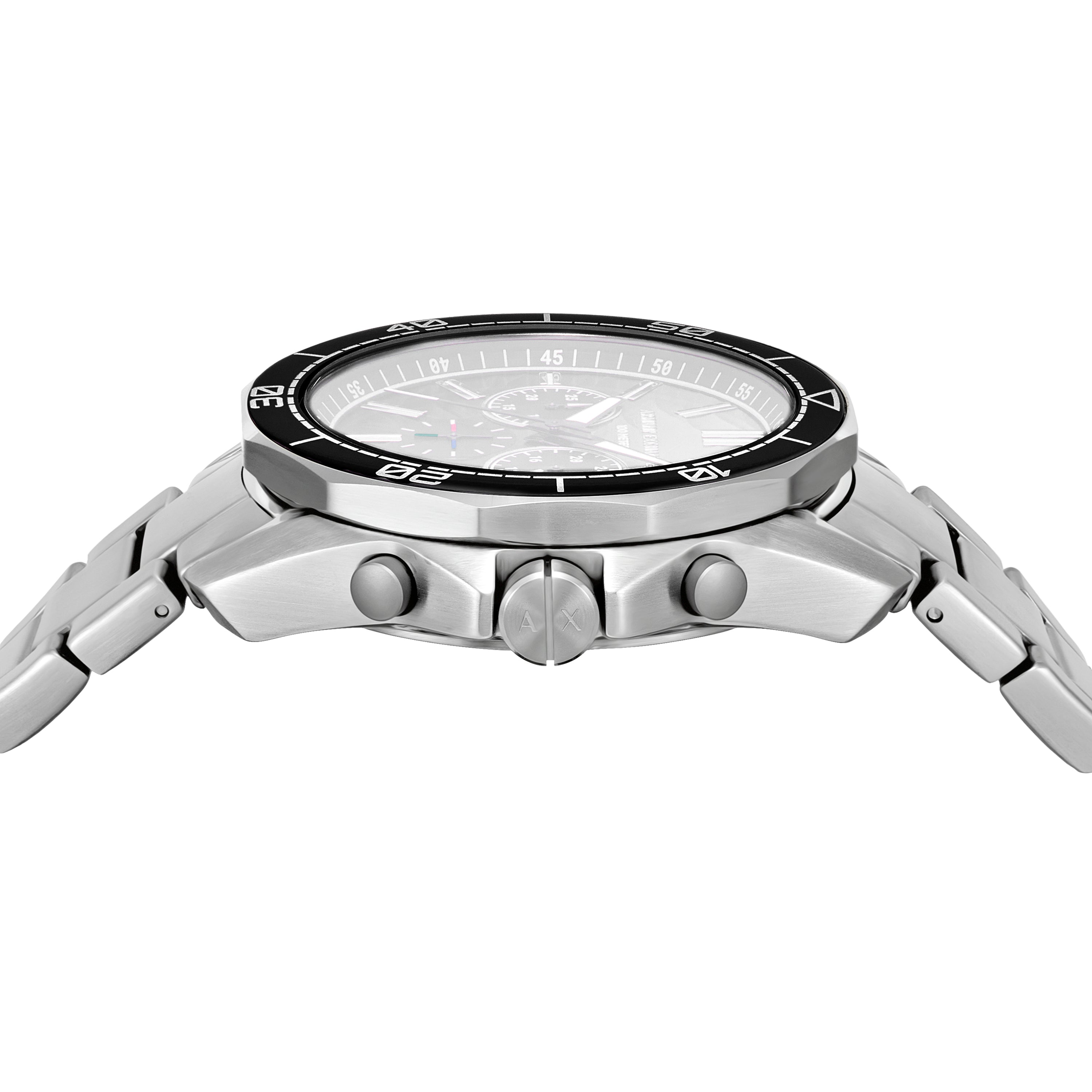 Armani Exchange Chronograph Silver Dial Stainless Steel Watch AX1969