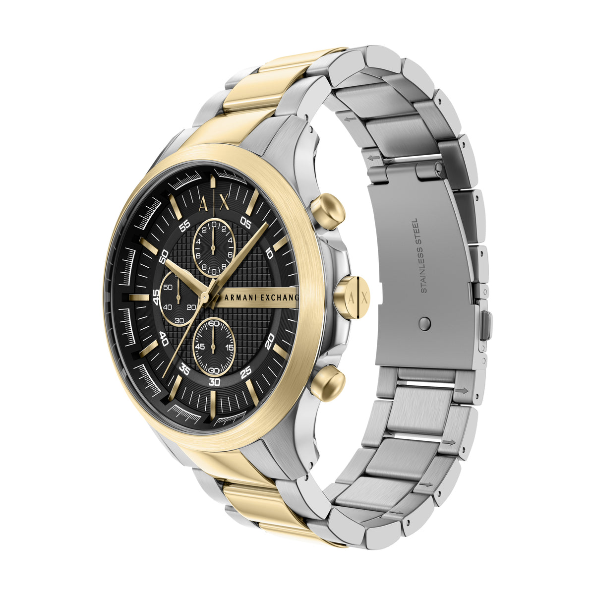 Armani Exchange Hampton Chronograph Two-Tone AX2470 angled view