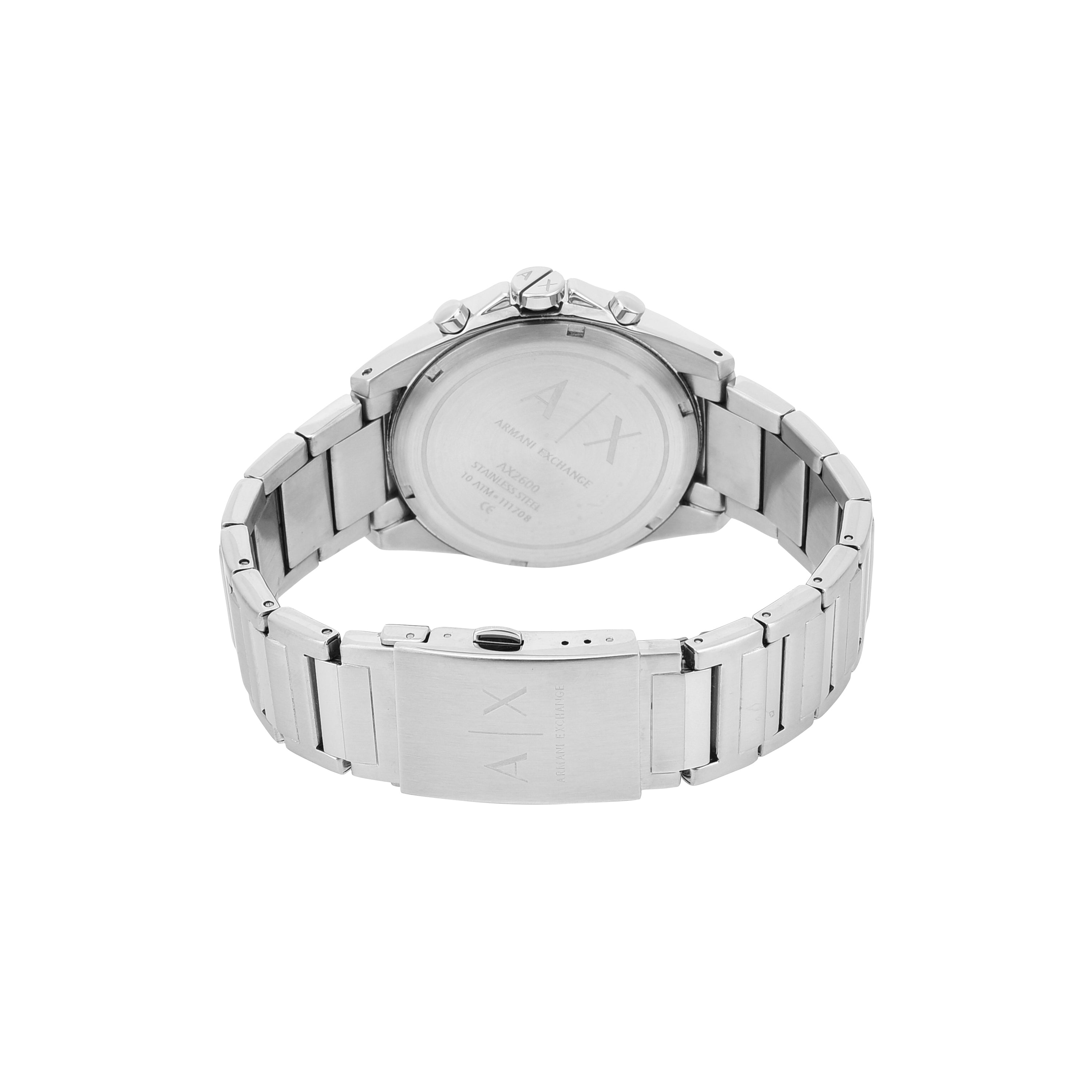 Armani Exchange Drexler Chronograph Black Dial Steel Bracelet AX2600
