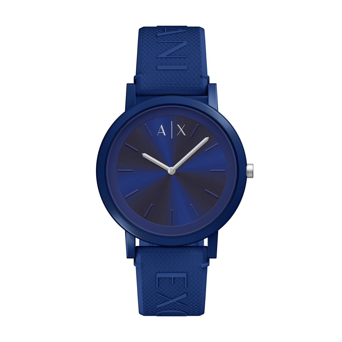 Armani Exchange Blue Silicone AX2875 front packshot
