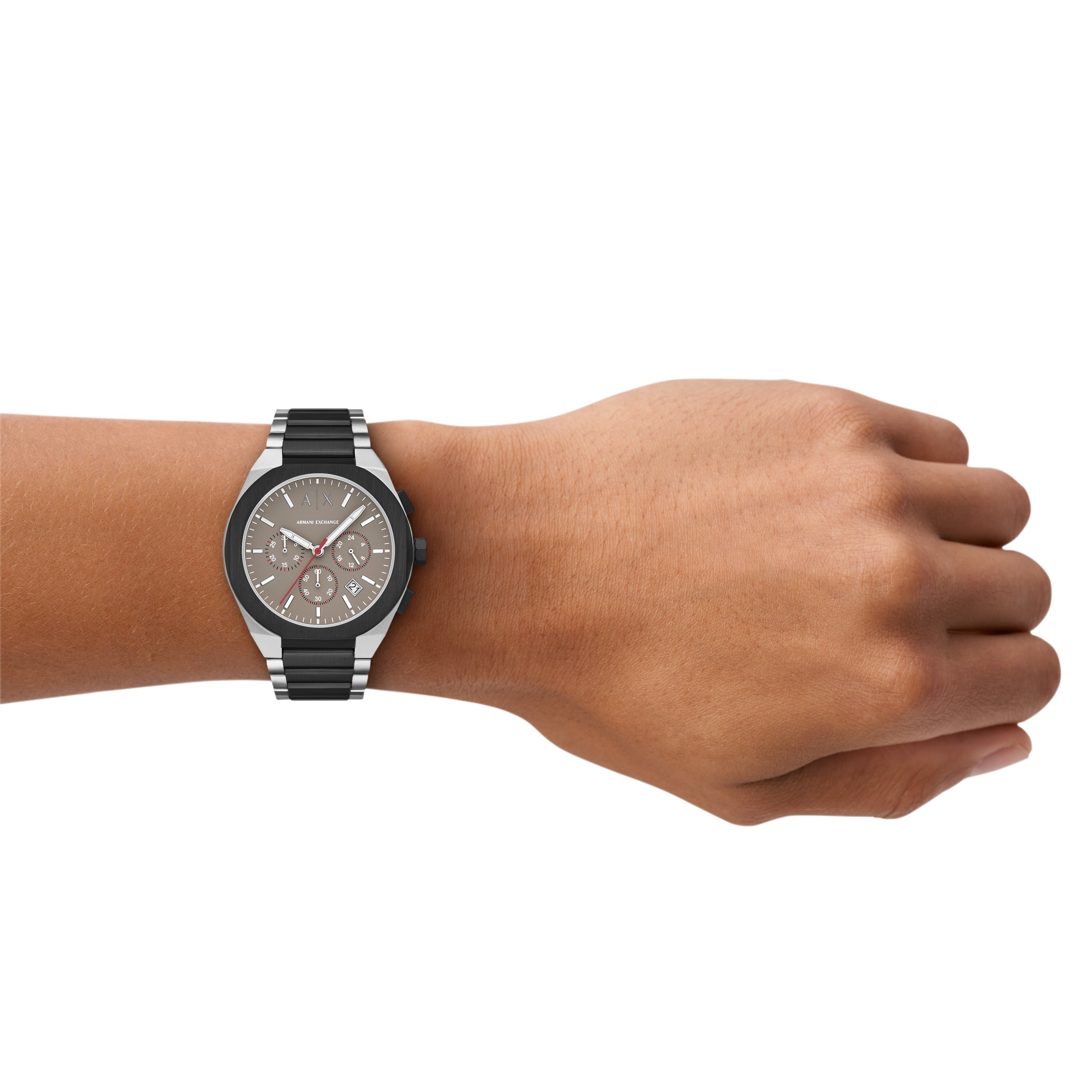 Armani Exchange Sync Chronograph Two Tone Stainless Steel Watch AX4199