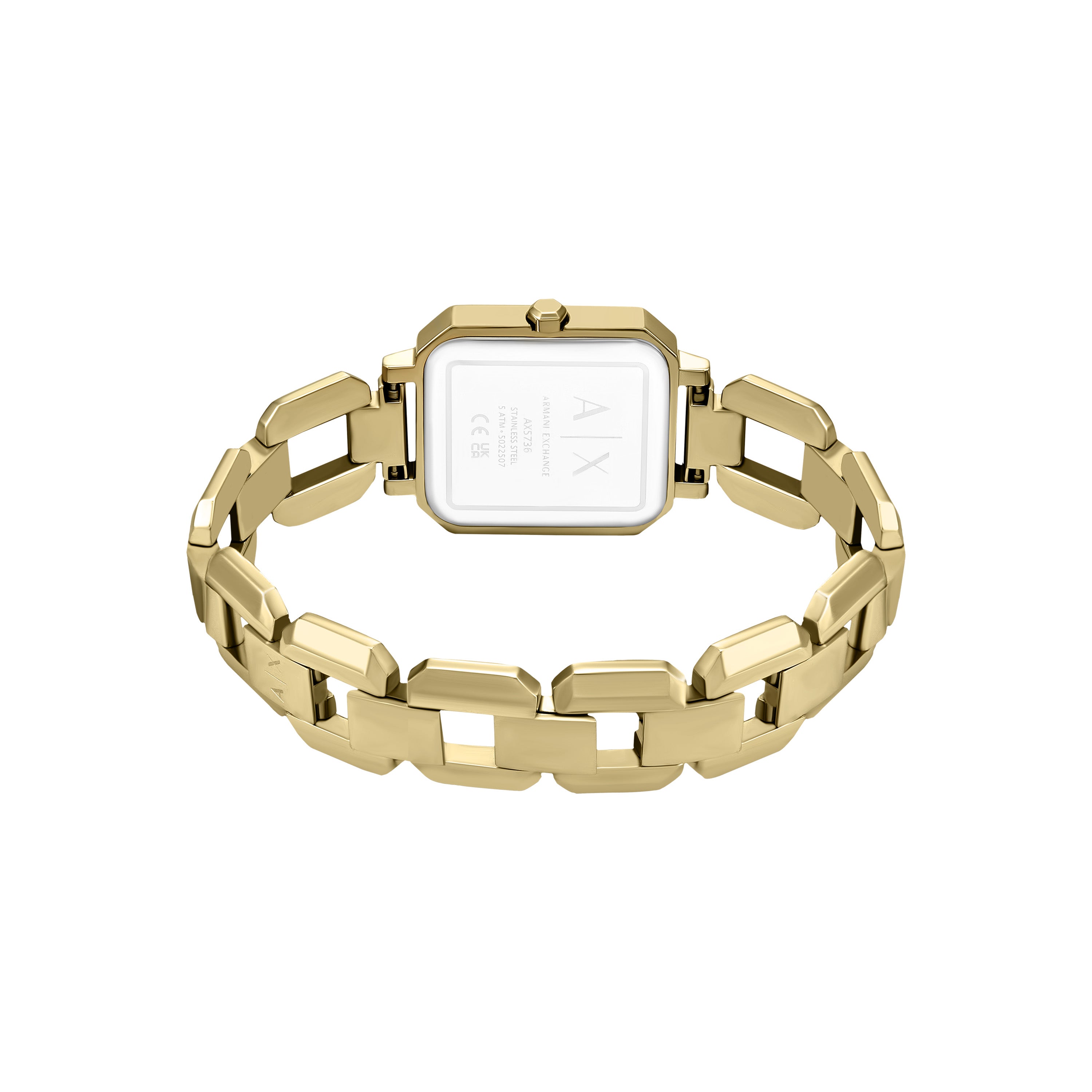 Armani Exchange Red Dial Stainless Steel Watch AX5734