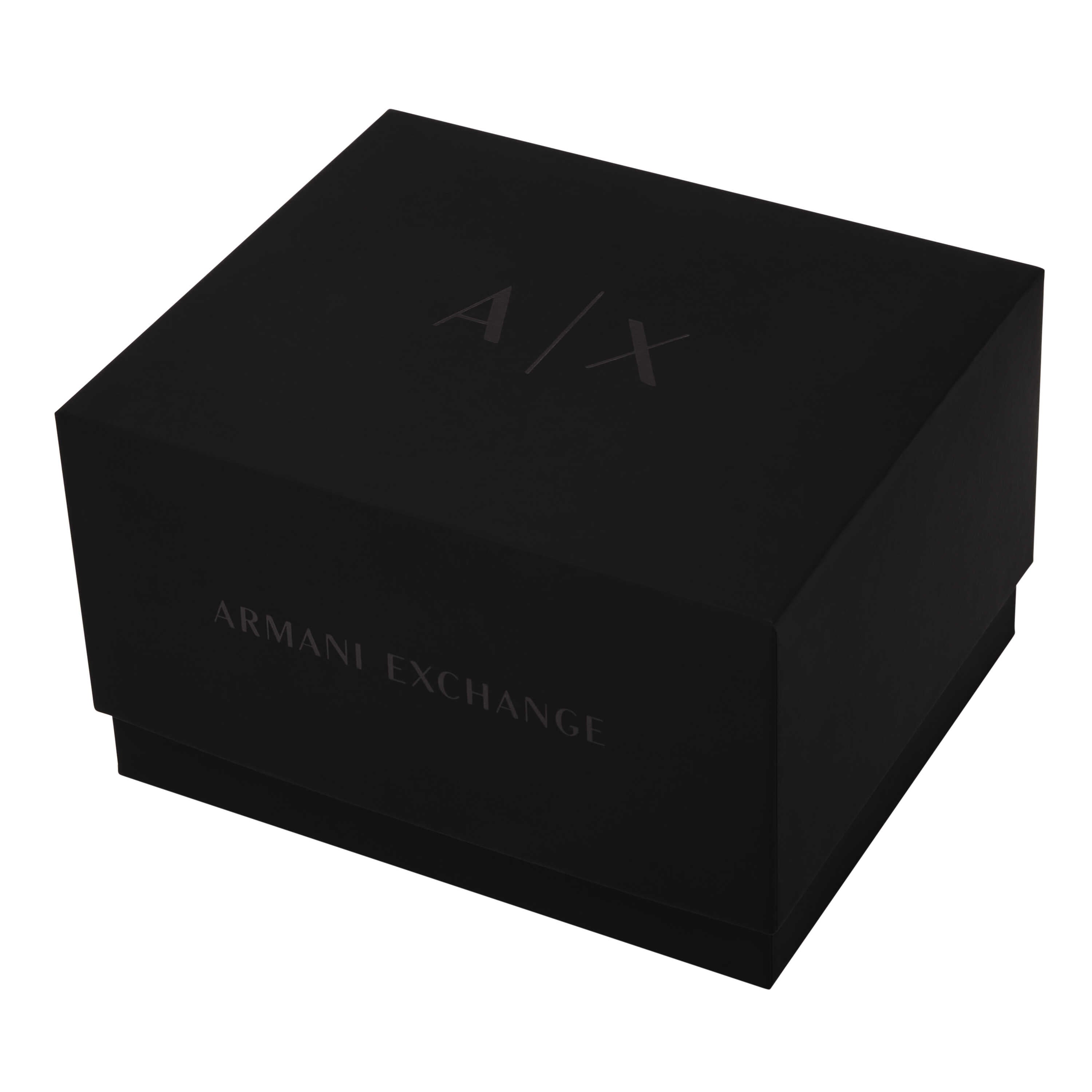 Armani Exchange Gold Tone Stainless Steel Watch and Gold Stainless Steel Bracelet Set AX7144SET