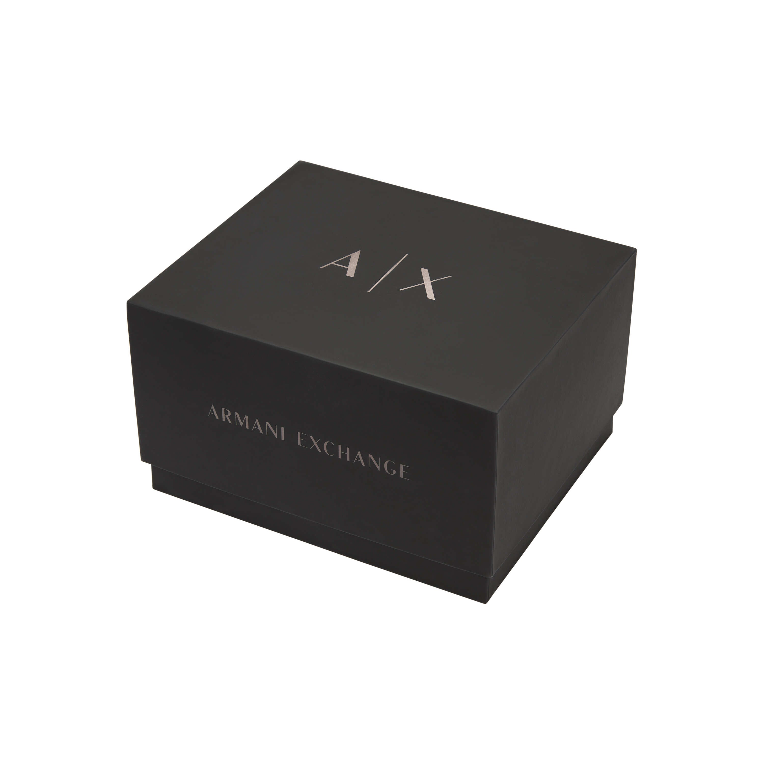 Armani Exchange Black Stainless Steel Watch and Bracelet Set AX7163SET